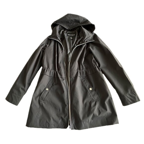 Vince Camuto Women's Rain Jacket Lightweight Water and Wind Resistant Black - Picture 2 of 10